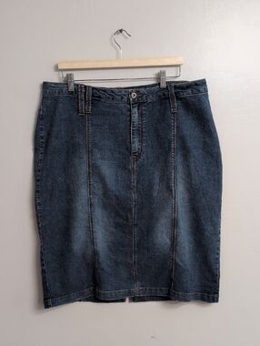 Ashley Stewart Denim Skirt